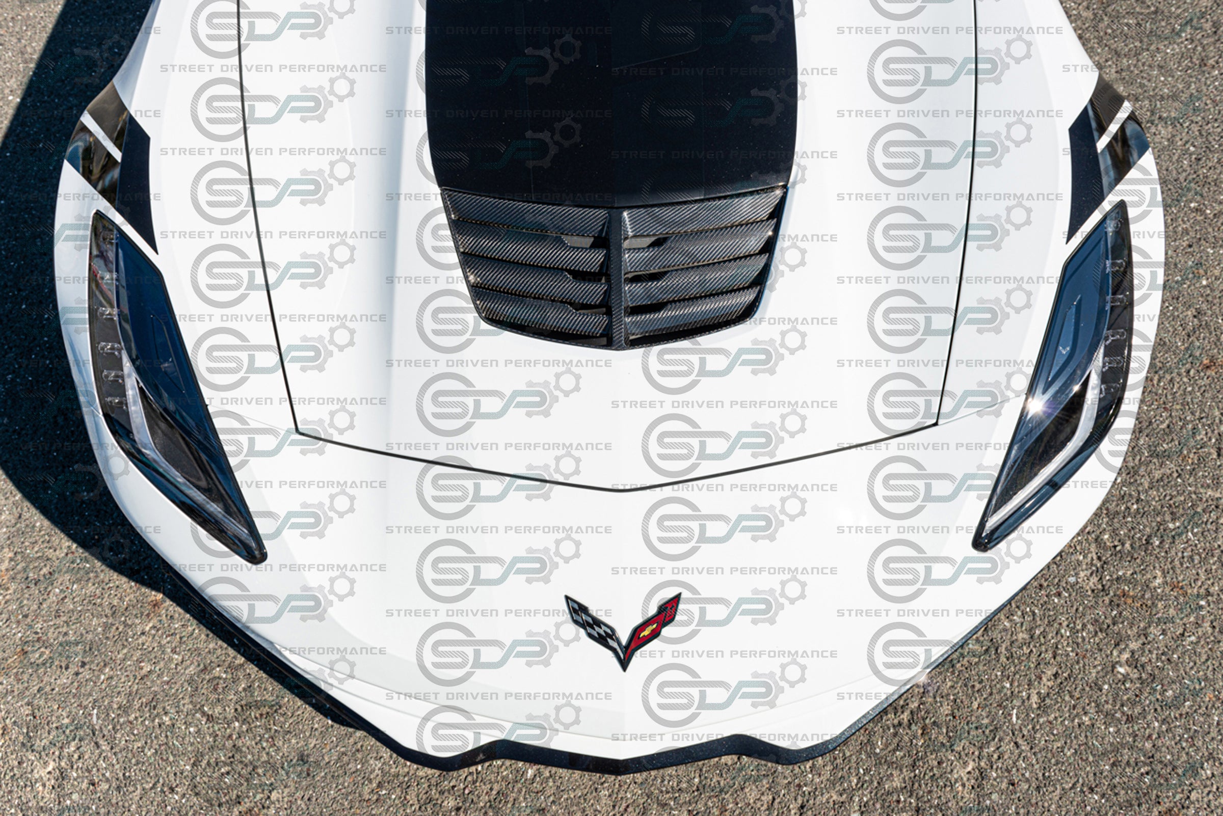 2014-2019 C7 - Corvette - Carbon Fiber Hood Vent - Z06 Style